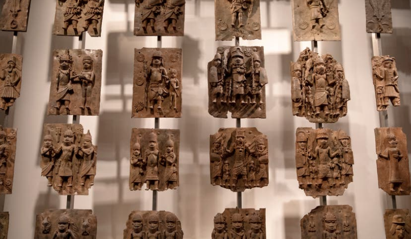 The Benin Bronze sculptures. 