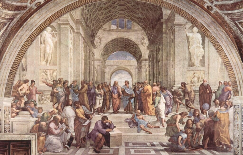A painting to signify the legacy of Ancient Greece.
