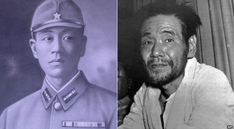 Early and old age picture of Shoichi Yokoi.