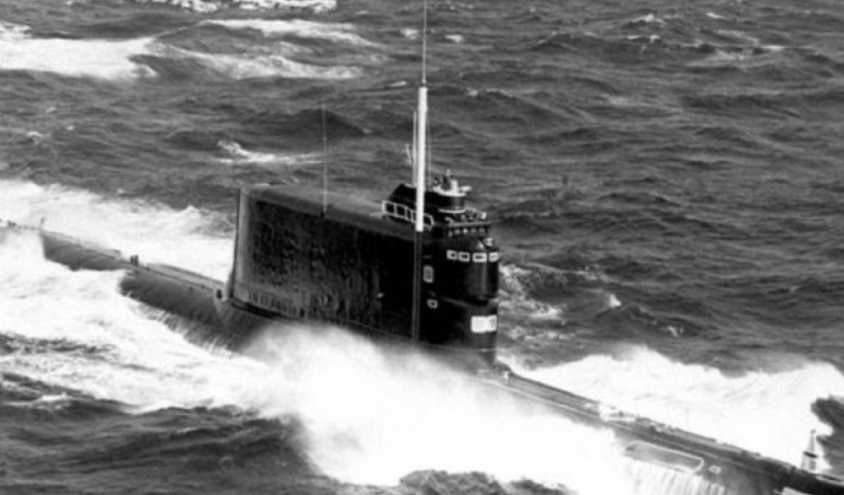 Submarine during the time of WW II.