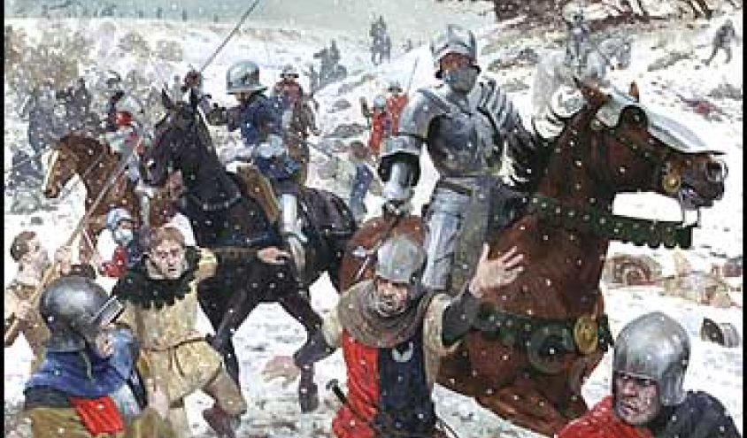 Painting representing the Battle of Towton.
